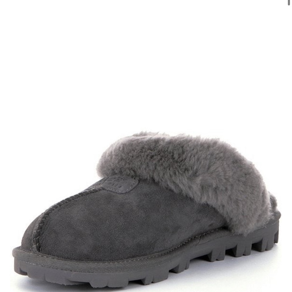 UGG coquette suede slippers gray